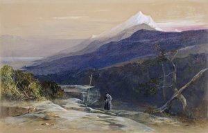 No.0950 Berg Athos, 1857 door Edward Lear